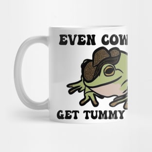 Cowboy Frog Shirt | Even Cowboys Get Tummy Aches | Frog Cowboy Hat | Frog Mug